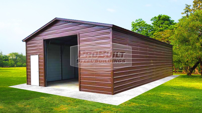 24x35 Boxed-Eave Roof Garage