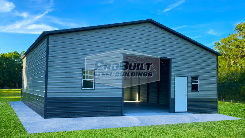 34x50 Vertical Steel Garage