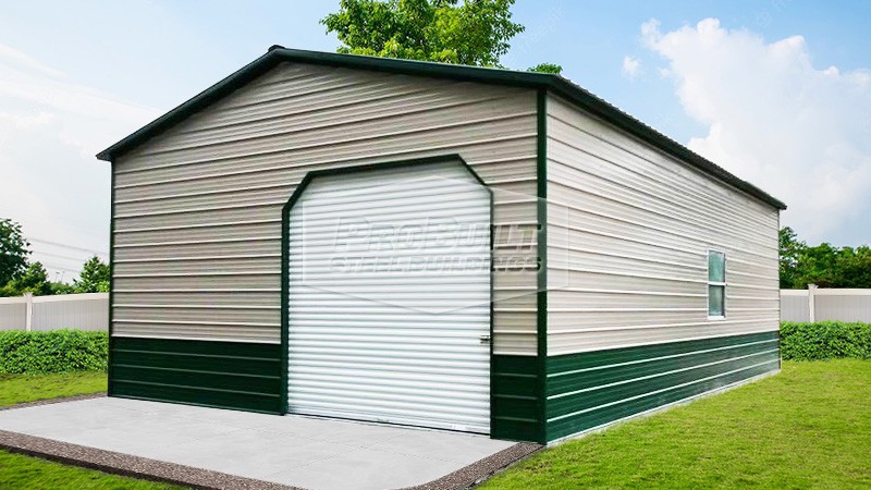 24x40 Vertical Roof Garage