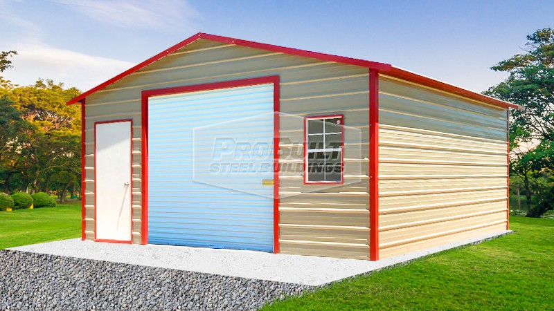 18x20 Boxed-Eave Garage