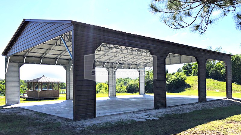 20x60 Vertical Roof Carport