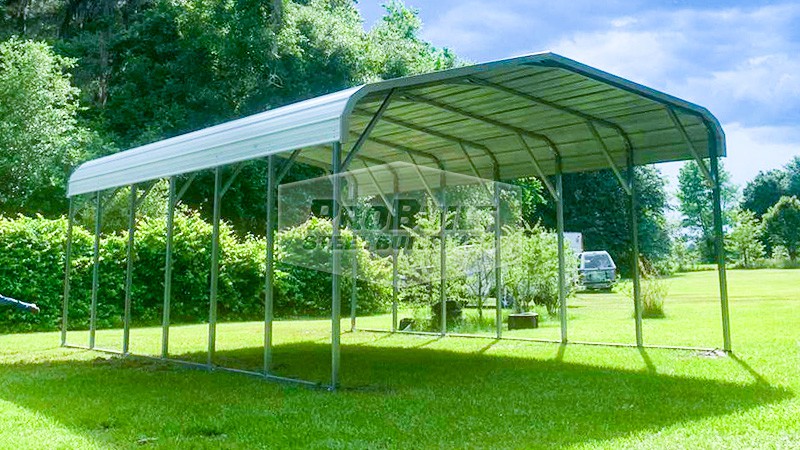 18x30 Regular Roof Metal Carport