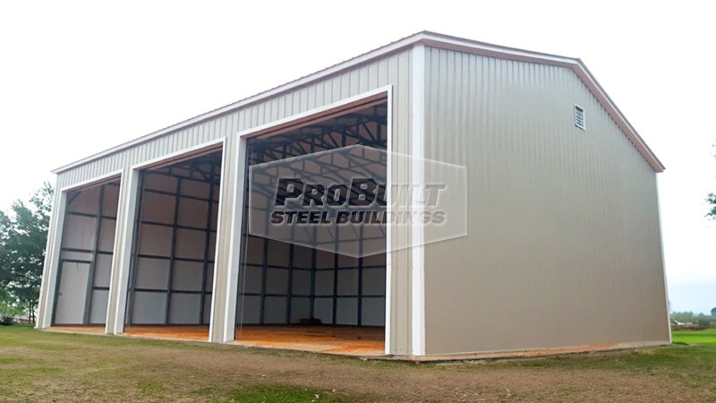 30x50 Vertical Steel Garage