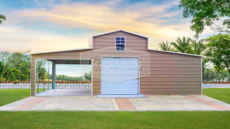 image for 40x25 Boxed-Eave Roof Barn