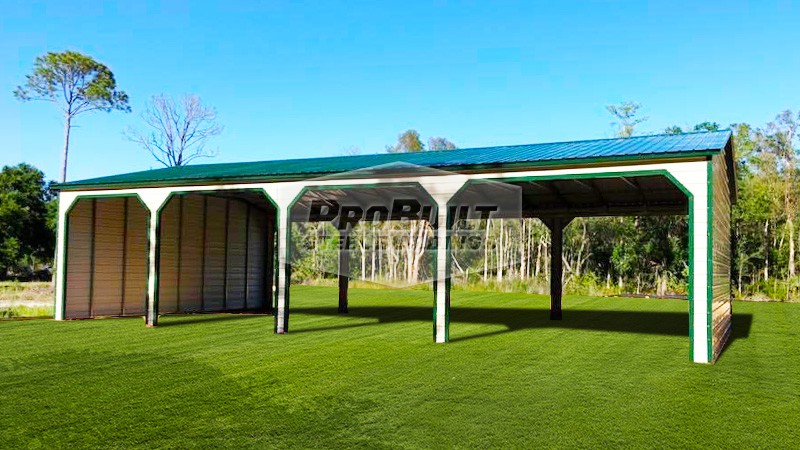 30x55 Vertical Roof Carport