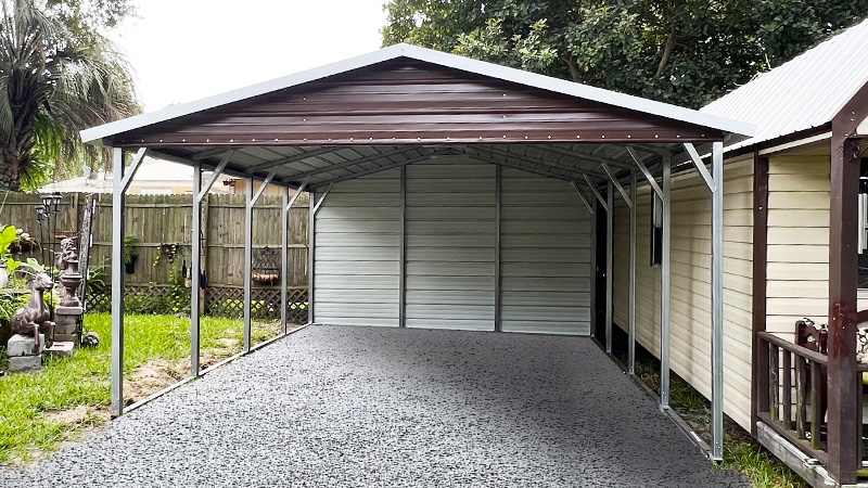 image for 16x20 Boxed Eave Roof Carport