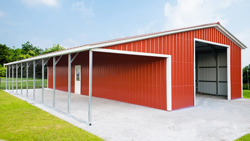 image for 36x50 Garage with Lean-To