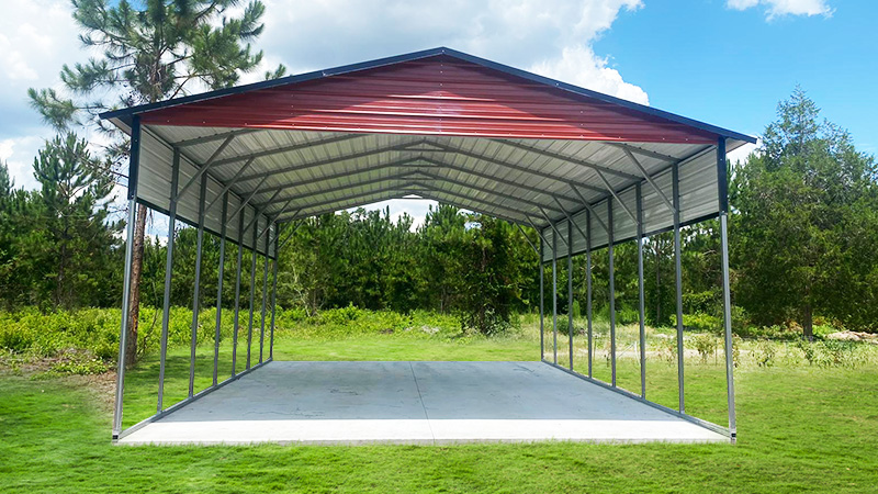 image for 20x35 Boxed-Eave Roof Carport
