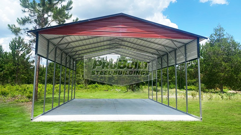 image for 20x35 Boxed-Eave Roof Carport