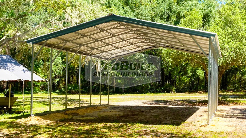 24x30 Vertical Roof Carport