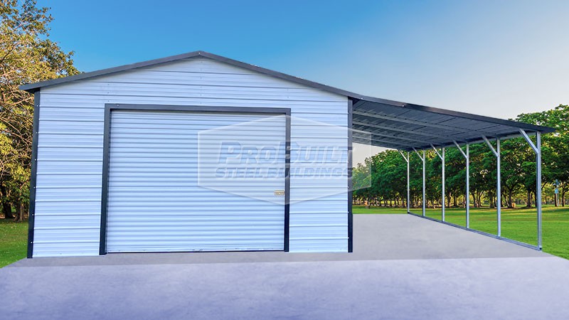 image for 30x25 Garage with Lean-to