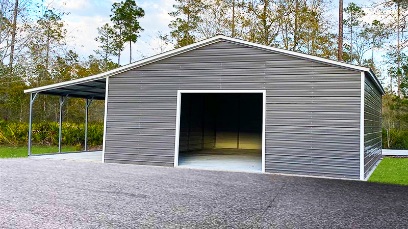42x30 Vertical Roof Garage