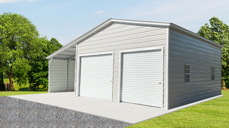 image for 36x25 Garage with Lean-To