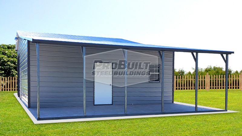 36x25 Boxed Eave Roof Garage