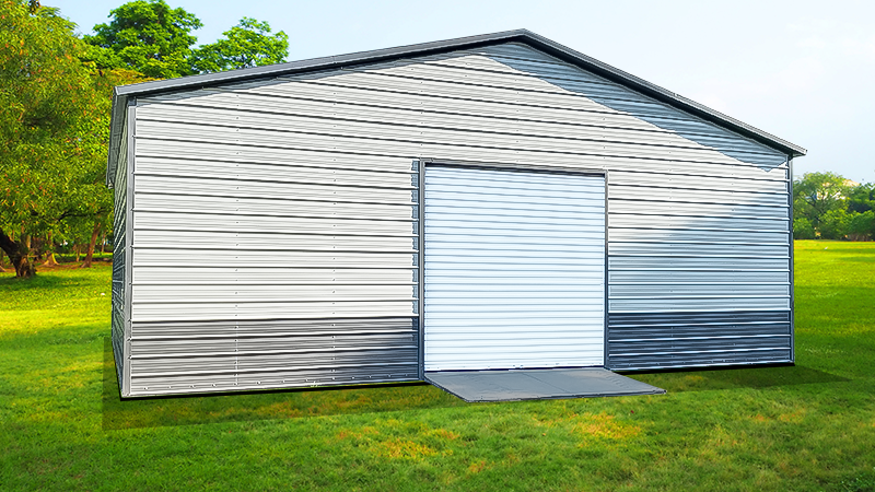30x50 Vertical Roof Steel Garage
