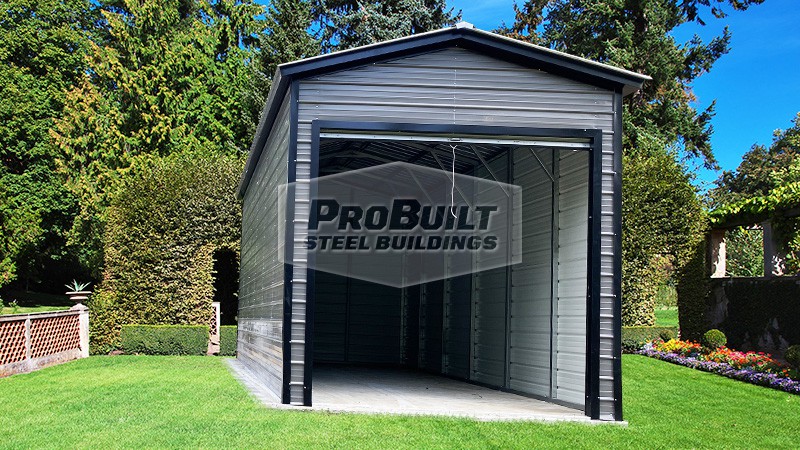 image for 14x30 Enclosed RV Carport