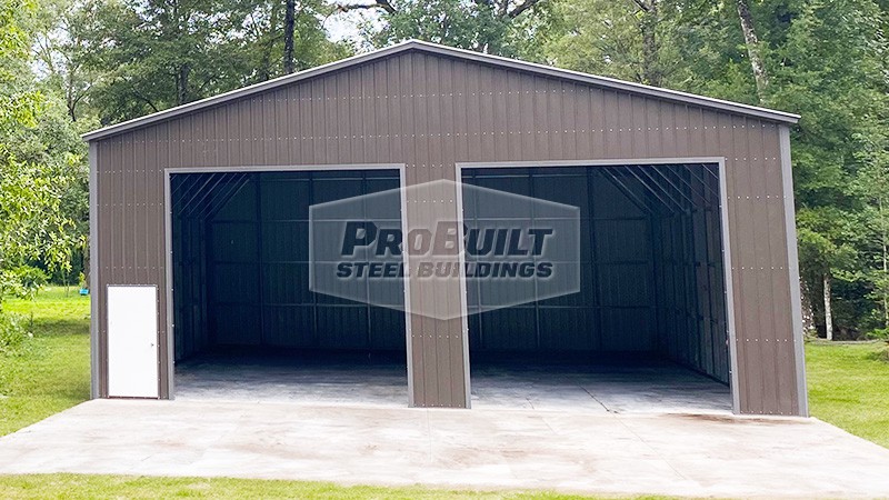 32x50 Vertical Siding Garage