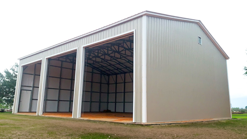 30x50 Vertical Steel Garage