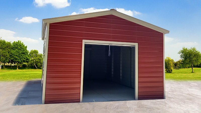 18x25 Boxed Eave Garage
