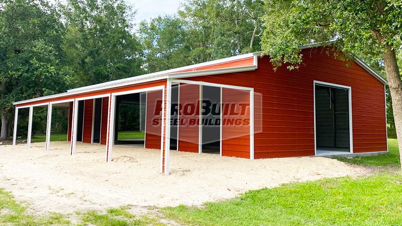 image for 42x60 Garage With Lean To