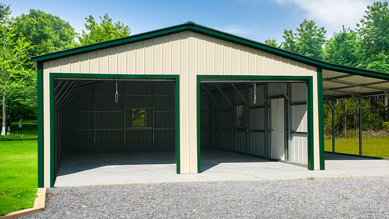 image for 36x30 Garage with Lean-to
